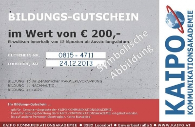 KAIPO Bildungs-Gutschein - Super Geschenk